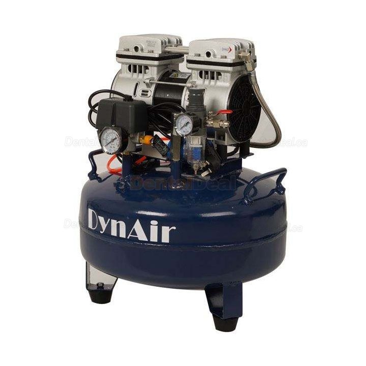 Dynamic DA5001 0.55KW/0.75HP Dental Oil Free Silent Air Compressor 22L Tank